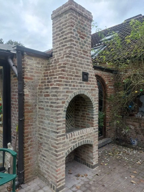 Bouwen van pizzaoven