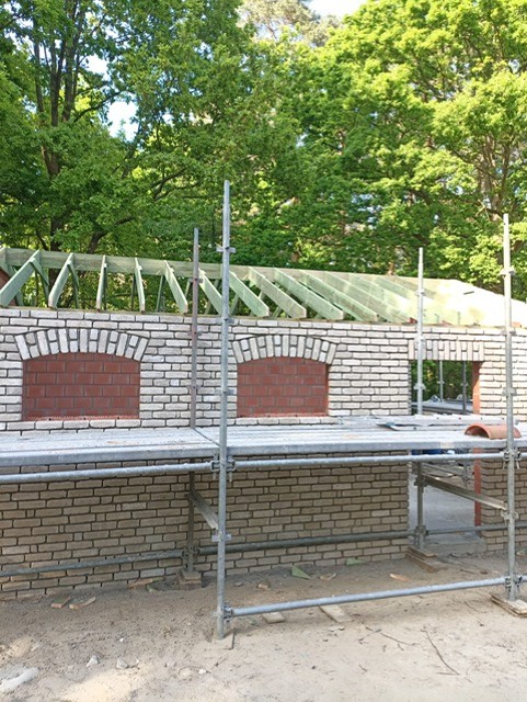 Aanbouw van garage